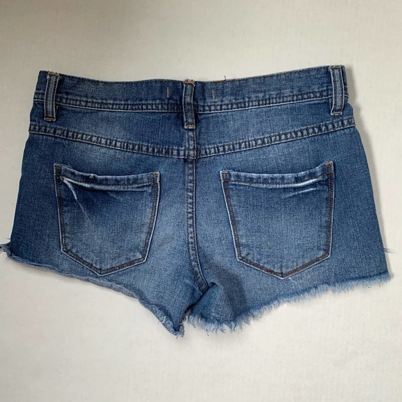 Free People Cutoff Jean Shorts Sz 25 - Picture 3 of 7